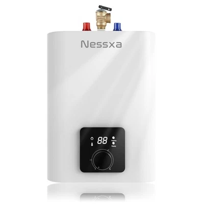 Mini calentador de agua eléctrico con tanque de 4 galones, 110 V 1500 W punto de uso bajo demanda Foto 1 de 4