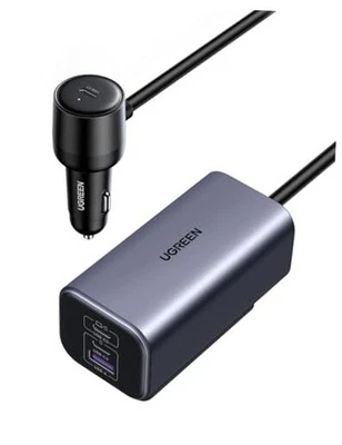  Cargador Coche 150W USB C, PD 3.1 140W Adaptador Cargador Coche Carga Rápida 4 Puertos  Foto 1 de 4