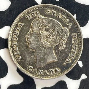 1899 Canada 5 Cents Lot#T7685 Silver! Nice! - Picture 1 of 2