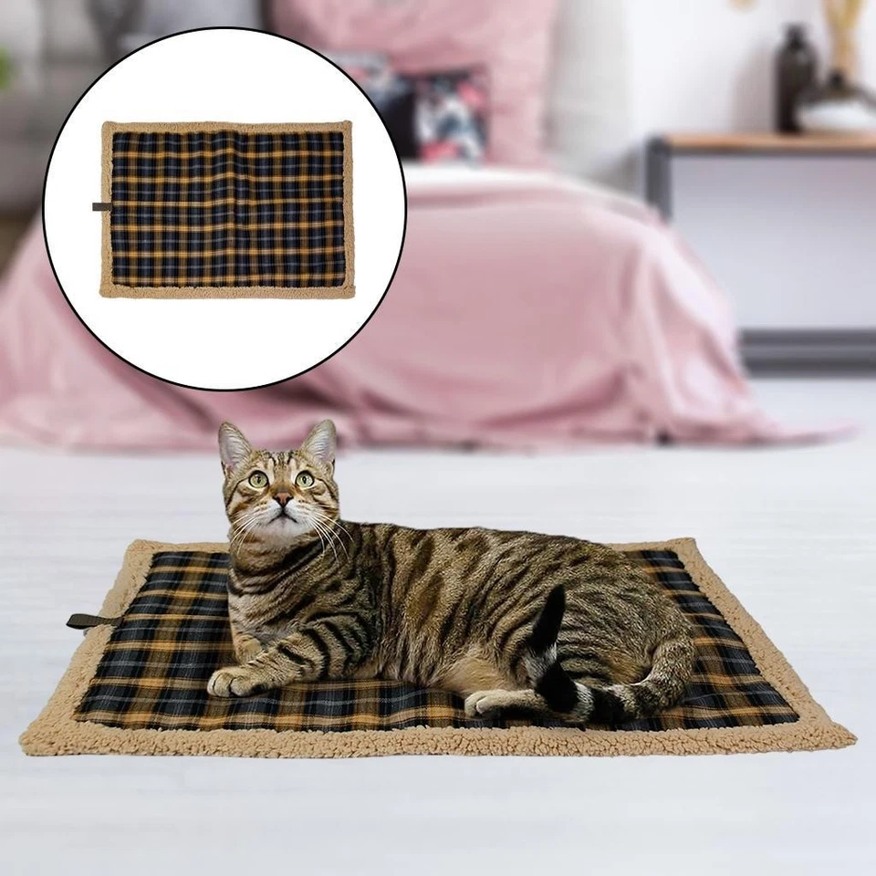 Self Heating Dog Bed Kennel Pad Comfortable Washable Puppy for Home and Travel - Image 1 of 1