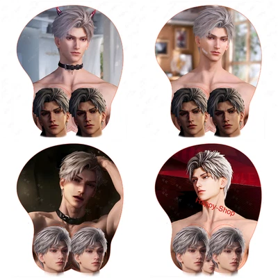 Alfombrilla de ratón estéreo antideslizante Love and Deepspace Sylus Anime 3D dibujos animados utilería para disfraces Foto 1 de 4