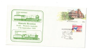 Australia 1989 41c RAILWAY Cover,cds KALGOORLIE WA - Picture 1 of 1