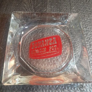 Bonanza Sirloin Pit Steakhouse Restaurant Vintage Glas Aschenbecher - Werbung  - Bild 1 von 5