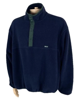 Vtg Woolrich Mens Polartec Fleece Pullover Jacket 90s Blue Snap XL USA - Image 1 of 4