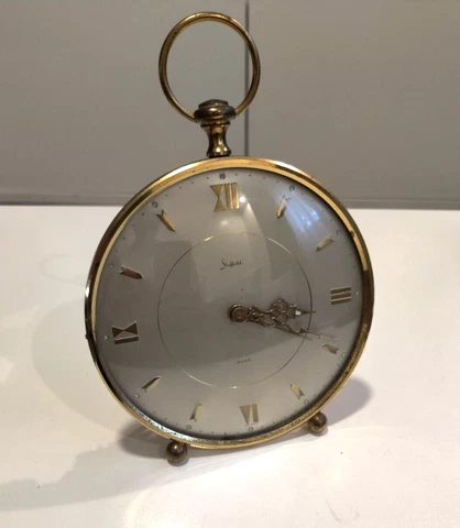 SHEFFIELD ALARM CLOCK MADE IN GERMANY 6 " DIAMETER CURVED GLASS Cover