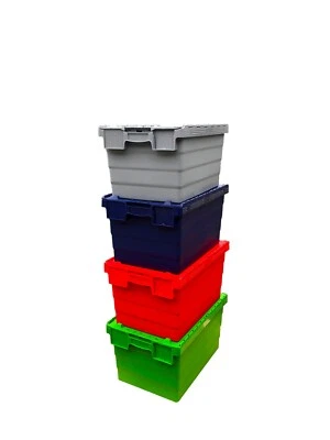 Attached Lid Containers 60 Litre Capacity  - Available in 4 Colours! - Image 1 of 4
