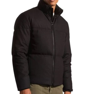 NEW Men's Vince Cozy Wool Blend Quilted Down Jacket In Black SIZE M/051 - Picture 1 of 5