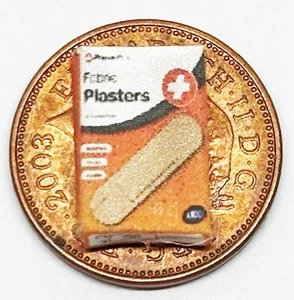 Dolls House Fabric Plasters Empty Packet 1:12 Scale Pharmacy First Aid tumdee - Picture 1 of 8