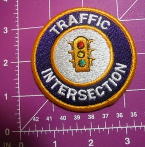 Police "TRAFFIC INTERSECTION" Shoulder Patch ~ NOS Gemsco USA - Picture 1 of 2