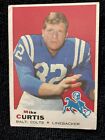 1969 TOPPS #229 MIKE "MAD DOG" CURTIS BALTIMORE COLTS ROOKIE SMALL SLIGHT CREASE