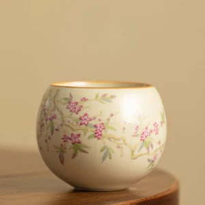 Ru Kiln Master Tasse Keramik Teetasse Einzeltasse Haushalt Kung Fu Teeservice Teeschale - Bild 1 von 6