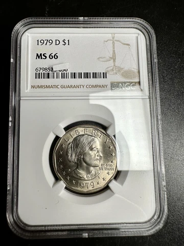 NGC MS66 1979-D Susan B Anthony Dollar - Buy More Save More - Combined Shipping Cover