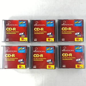 Imation CD-R 1x - 12x kompatibel 700MB/80 Min 10er-Pack x 6 = 60 Schmucketui B03 - Bild 1 von 7