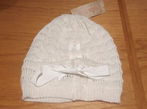 American Rag Women's Bow Knit Beanie Hat, Cream, O/S - Picture 1 of 5