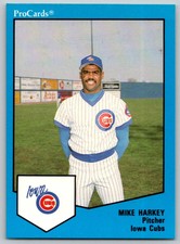 1989 ProCards Mike Harkey Rookie Iowa Cubs #1704