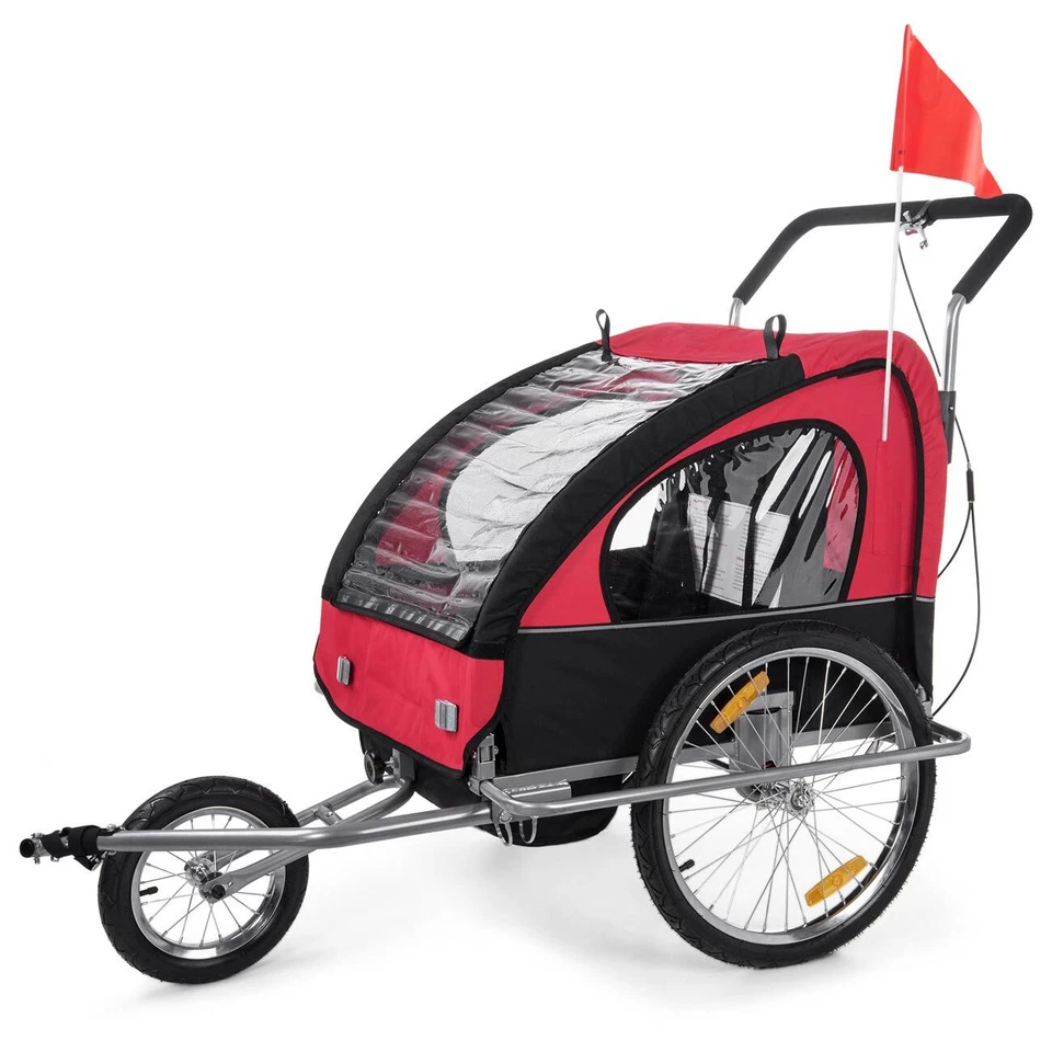 SAMAX / 56640011 Remorque buggy pour vÃlo/jogging Rouge/Noir