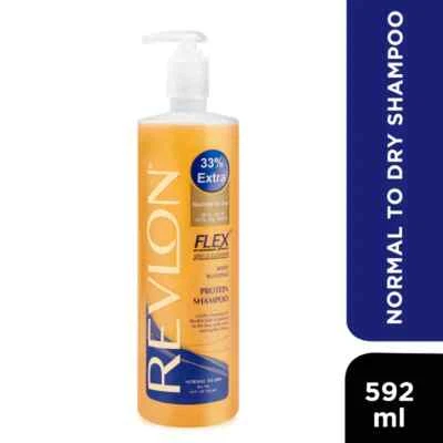 Revlon Flex Body Building Protein Shampoo - Normal To Dry 33% Extra (592ml) - Image 1 of 4