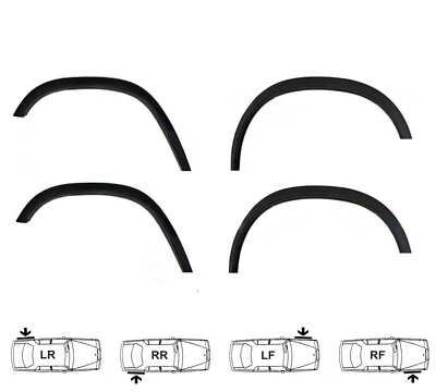 Schwarz Radlauf Zierleisten Satz für VOLVO 850 vorne hinten Bj. 1991-1996 - Изображение 1 из 4