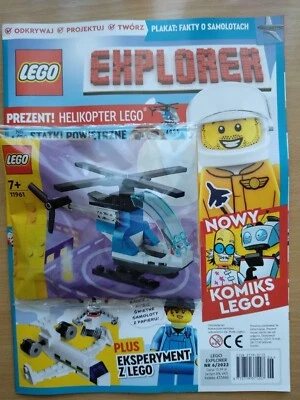 LEGO EXPLORER 6/2022 + HELICOPTER LEGO - Limited Edition Minifigure  - Image 1 of 4