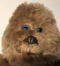1997 Kenner Star Wars Buddies CHEWBACCA Bean Bag Beanie Plush Toy 9” Brown