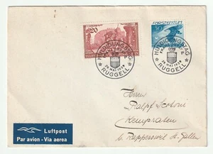 1939 GERMAN AIR MAIL FDC TO RARE POSTMARK HULD/RUGGELL HONOR PRINCE FJ II-ZURICH - Picture 1 of 2
