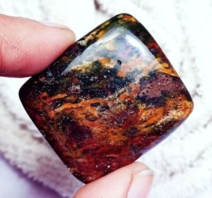 LOOSE GEMSTONE NATURAL RED BLOODSTONE CABOCHON METAPHYSICALLY 65.15 Ct - Picture 1 of 7