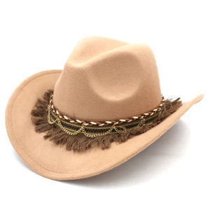 Kids Girls Boy Western Cowboy Hat Cowgirl Cap Decor for Halloween Birthday Party - Picture 1 of 24