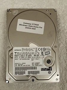 Gateway GT5428 Desktop 250GB Hard Drive 3.5 W Genuine Windows Vista Home Premium - Picture 1 of 9