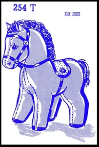 DOLL HORSE Pattern 254T Design Stuffed Animal 12.5" TALL x 8" WIDE - Picture 1 of 4