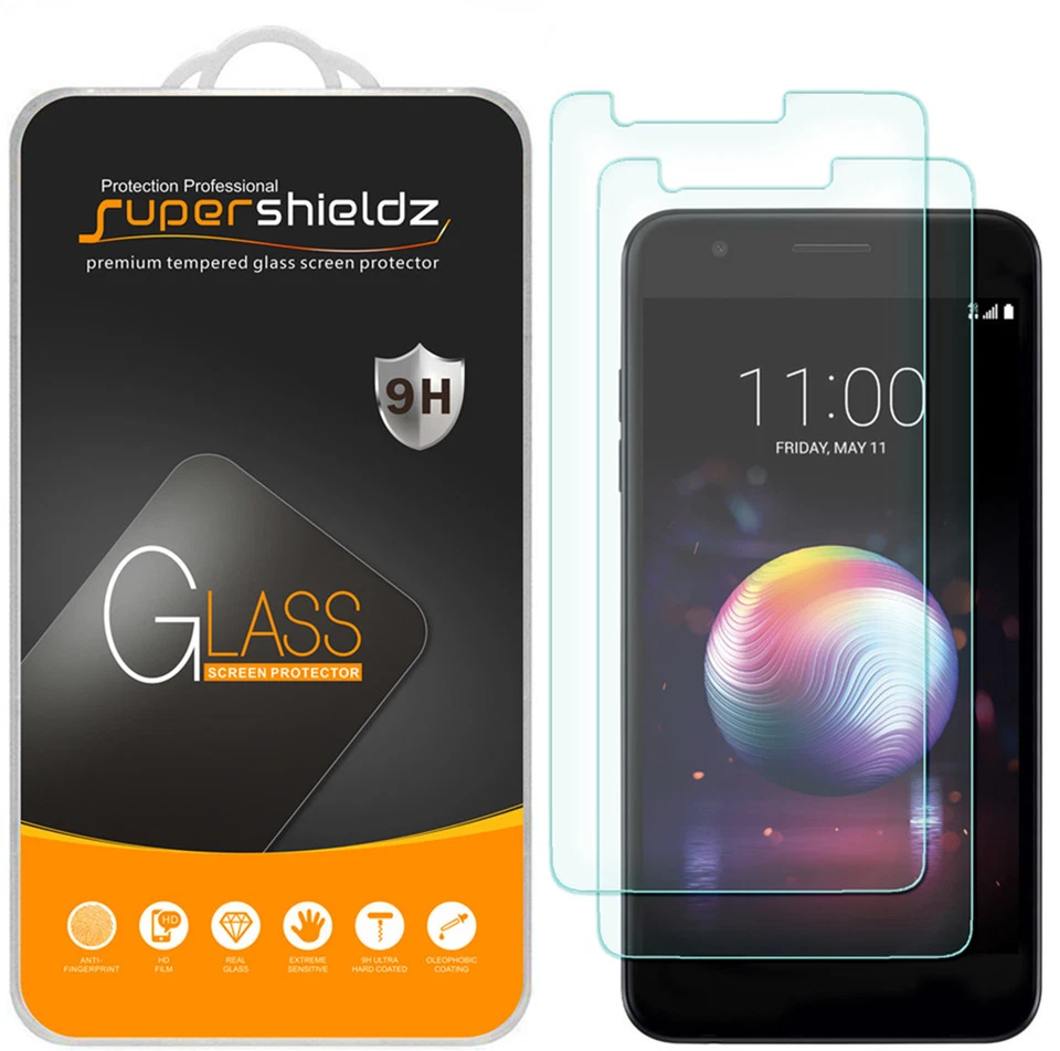 2x  Supershieldz Tempered Glass Screen Protector Saver for LG Xpression Plus - Image 1 of 4