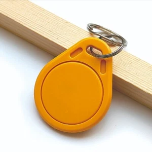 13.56MHz Classic 1K proximity Yellow IC Key fobs Access control-10pcs - Picture 1 of 4