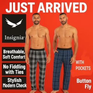 Mens Pyjamas Pants Bottoms Lounge Trousers Woven COMFORT TOP SUMMER - Picture 1 of 18