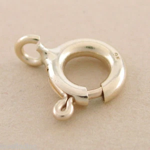 Genuine 9CT Solid Yellow Gold Small Bolt Ring 8mm Italy Made - Picture 1 of 1
