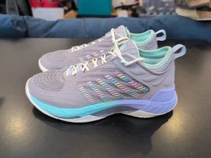 Zapatos de tenis para mujer K-Swiss Hypercourt Supreme 2 talla 8 gris púrpura arco iris  - Imagen 1 de 5