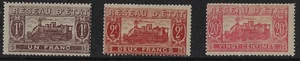 France ca. WWI era, train stamps 1 Fr, 2Fr, 20 Fr. denominations. Perf.   (a8159 - Picture 1 of 2