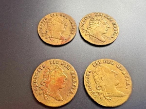 4 Georg III Spaten Guinea Münzen möglich Kupfer 1788 - Bild 1 von 2