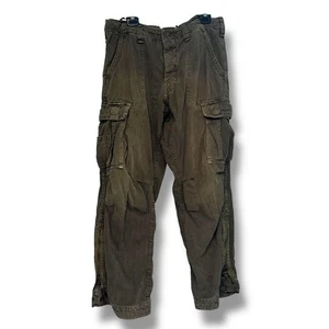 Abercrombie & Fitch M Fallschirmjäger Cargo Hose verstellbar Y2K Vintage Taschen Baggy - Bild 1 von 12
