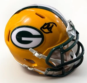 Matthew Golden signed (Green Bay Packers) mini football helmet BECKETT BT56186 - Picture 1 of 2
