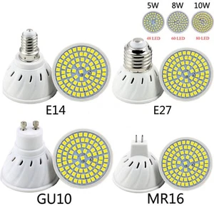 MR16 E27 E14 GU10 LEDBulbs 5W 8W 10W Ultra Bright 2835 SMD COB Spot Light 220V - Picture 1 of 17
