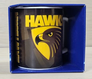 Official AFL Hawthorn Ceramic Coffee Mug 330ml New in Packaging - Picture 1 of 7