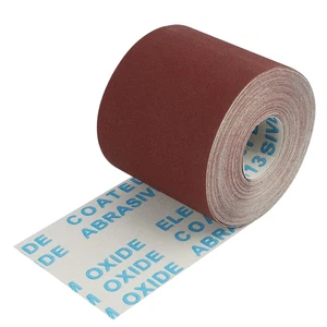 Rotolo Di Carta Vetrata Di Alta Qualità, Grana 240, Dimensioni 93 Mm X 10 M,Per - Foto 1 di 12
