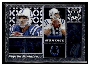 2020 Panini Mosaic #M14 Peyton Manning Montage No Huddle Silver - Picture 1 of 2