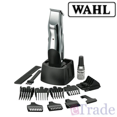 WAHL Beard Mustache Stubble Cordless Rechargeable Hair Facial Body Trimmer - image 1 of 3