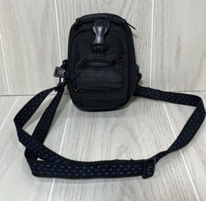 Samsonite small camera case bag carry shoulder strap belt strap black w/blue - Picture 1 of 9