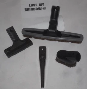 Rainbow Vacuum Upholstery Floor Crevice tool Dusting Brush ALL FOUR !!! Fits E2 - Picture 1 of 7