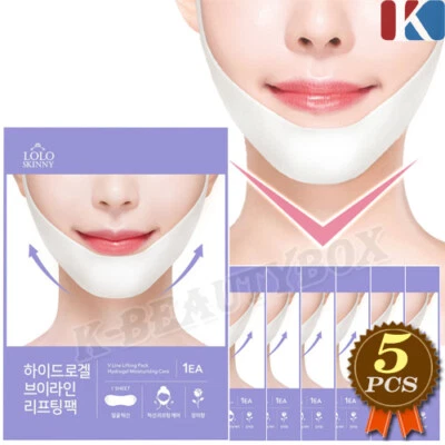 LOLO V-Line Hydrogel V Lifting Mask 5pcs Hydrogel Moisturizing Mask Korea Made - Image 1 of 4