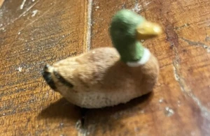 Vintage Mallard Duck For Doll House Pond Or Yard  Base 7/10" - Picture 1 of 2