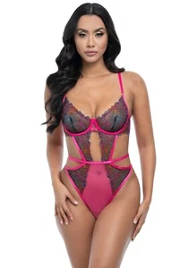 Oh La La Cheri Saracita Embroidered Floral Lace Teddy Exotic Daydream - Pick SZ - Picture 1 of 3