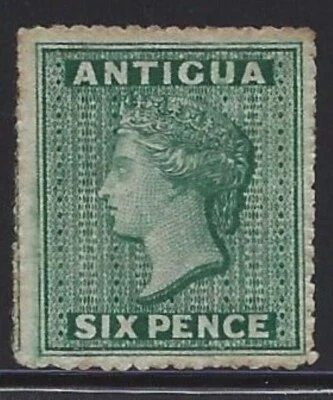 ANTIGUA 1863-67 QV #4 Mint. OG. Unusually nice for issue. F-FV+ Scott $775. - Image 1 of 2