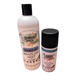 NEW Power Stick Brazilian Mist Body Spray & Gel Body Wash  - Picture 1 of 2